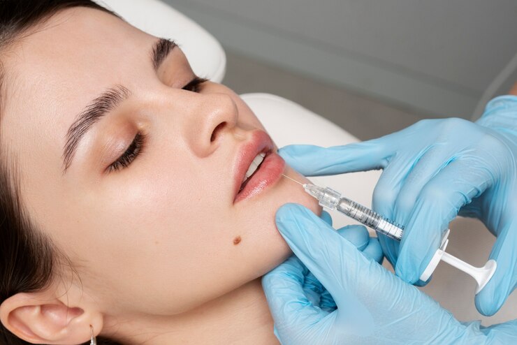 close up woman getting lip fillers 23 2149341847
