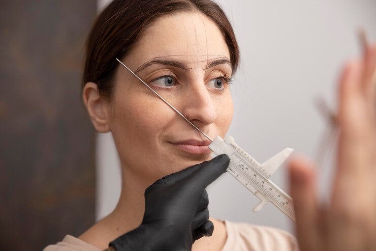 woman going through microblading procedure 23 2149103136